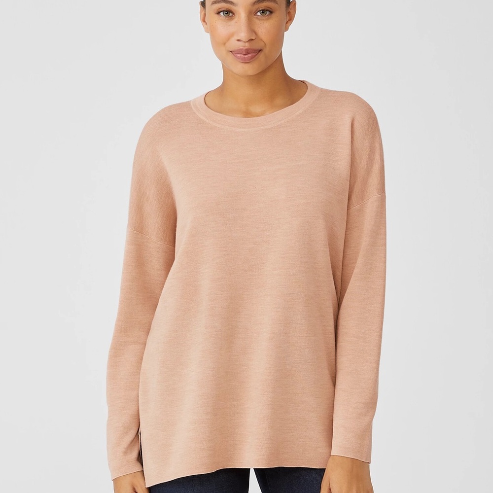 Eileen Fisher Ultrafine merino tunic sweater